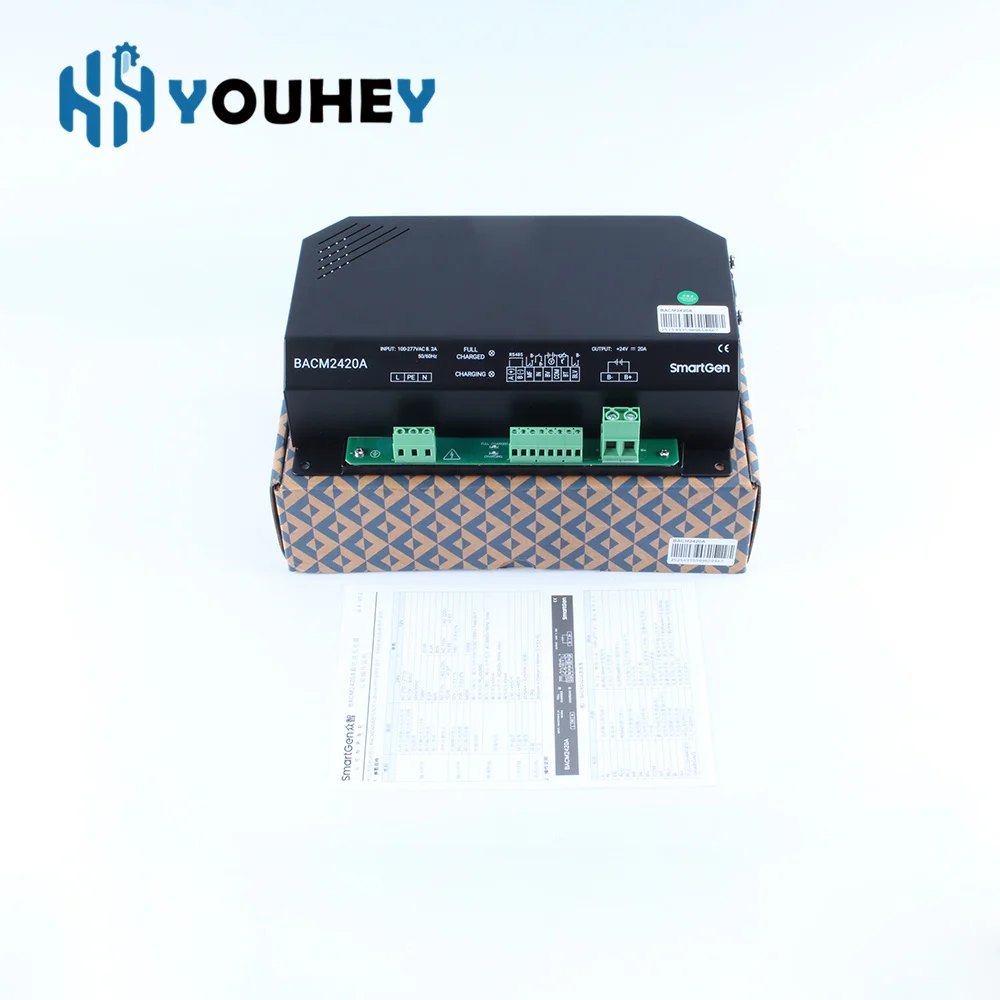 Smartgen BACM2420A 20A BACM2410 BACM2410D 10A Original Intelligent Battery Charger 12V/24V Charging 100-277V AC