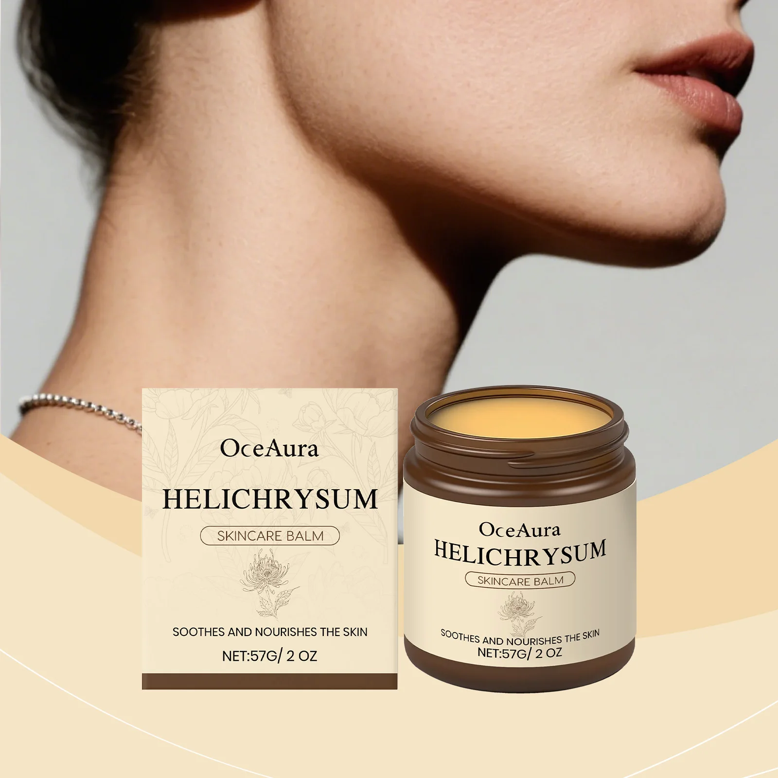 オーシェ アウラ ヘリクリサム スキンケア軟膏 モイスチャライザー（昼夜兼用）顔と体のケア用