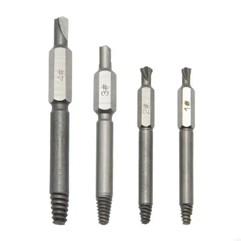 

4pcs Двойной напор для снятия винта для съемки винта для сломанных разряженных поврежденных винтов болтов высокоскоростной винта