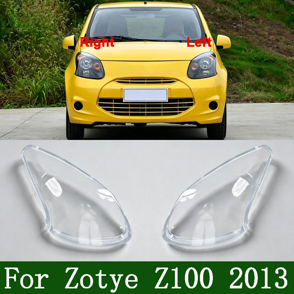 

Headlight Transparent Lens Headlamp Cover For Zotye 2013 Z100 Transparent Headlight Shell Replace Original Lampshade Plexiglass