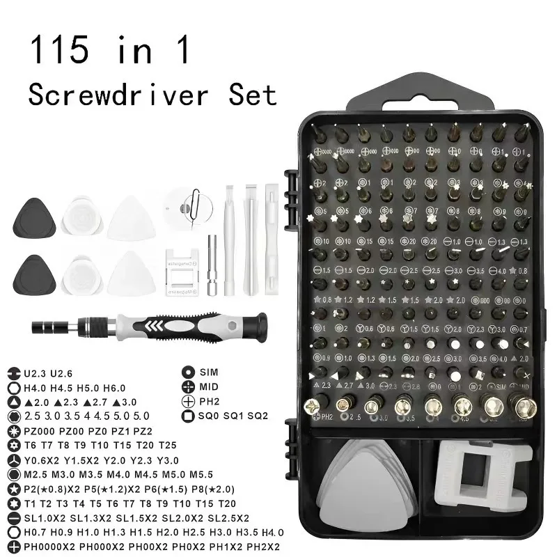115 in 1 Multifunctional Precision Magnetic Screwdriver Set 