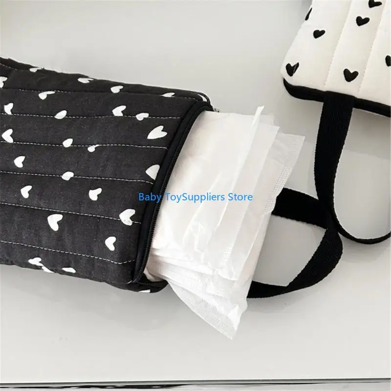 

R1WF Essential Parent Diaper Bag for Efficient Storage and Portability Cotton Nappy Organiser Portable Travel Handbag