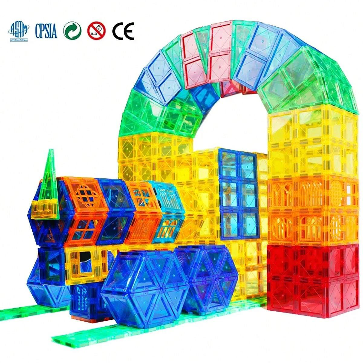 DIY Model Designer Construction Magnetic Building Block Toys Set Magnet Block Tiles Montessori Educational Toys For Kids Gifts