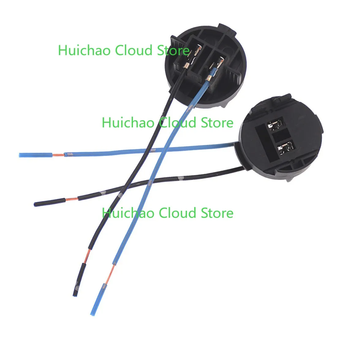 2Pcs H7 Headlight Bulb Socket Connector Adapter Harness Pigtail Cable Fit For Hyundai Kia Headlamp Wiring Plug Replacement Kit