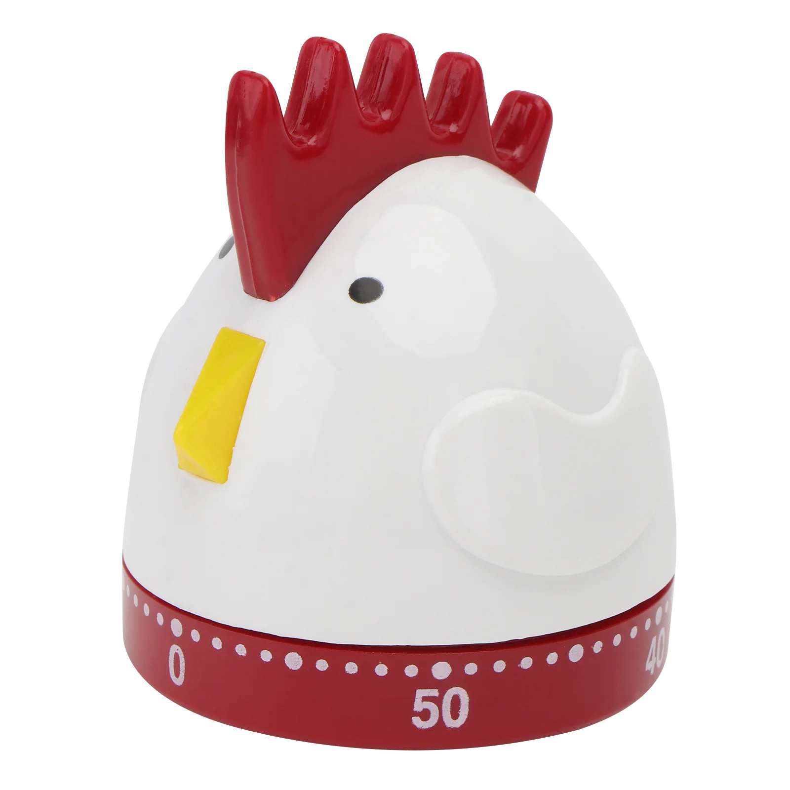 60- Minutes Kitchen Timer Cock Timers Decorate down Cooking Reminder White Plastic outside Wind Up