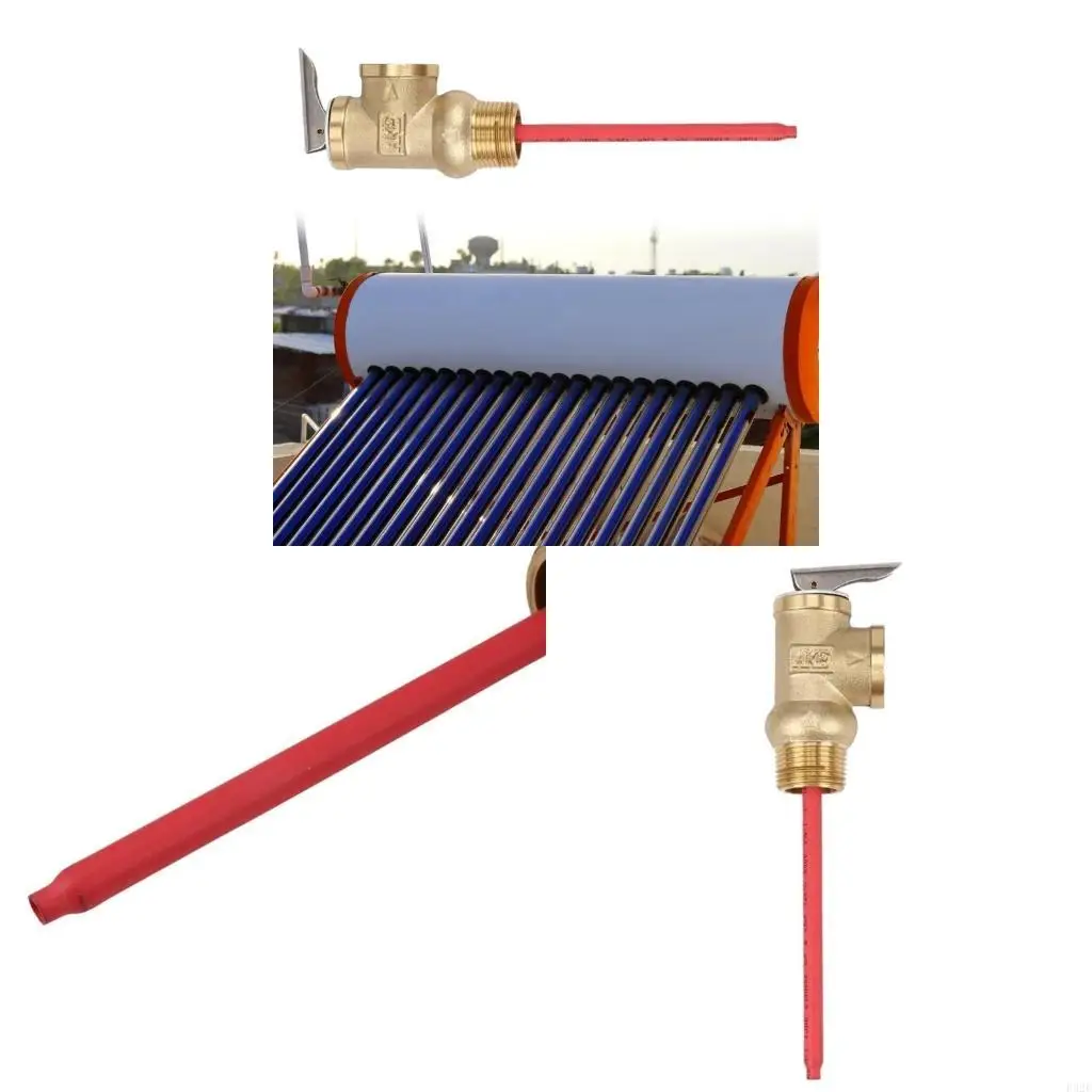 

F92F Essential Solar Water Heater Fitting Brass Texture Withstands 0.7Mpa Pressure
