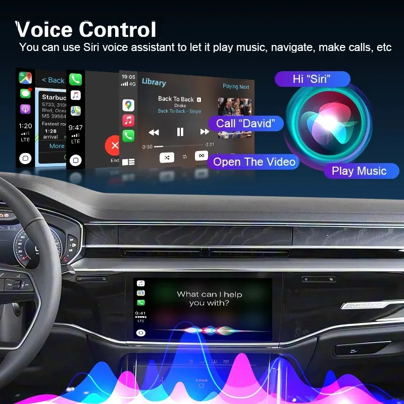 Newest Wireless CarPlay Box For Audi A8 Q8 MIB3 2018-2025 8.8 10.1 Android Auto Mirror Navigation Support Front Reverse Camera view 3