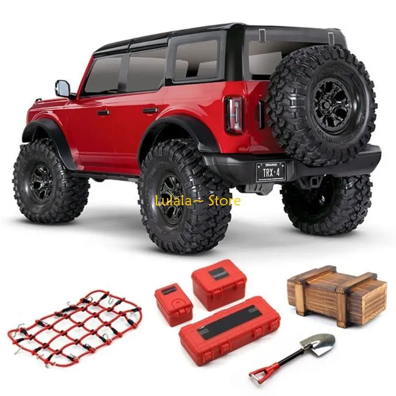 Y4QA 1/10 Scale RC Luggage Roof Rack Storage Net for TRX-4 Rc Car