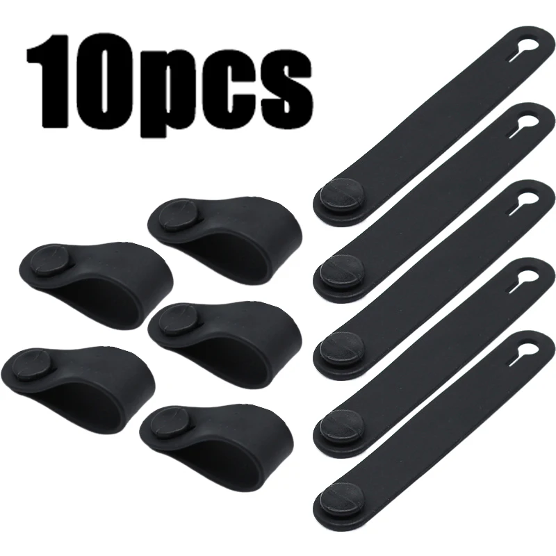 10pcs Motorcycle Rubber Bands for Frame Securing Cable Ties Wiring Harness Cables Accessories for Motobike Bike Car