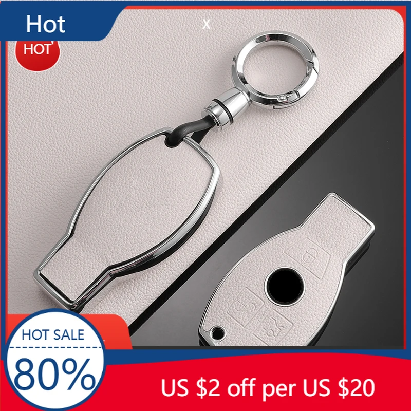 

2026 Hot Car Sticker TPU Leather Car Key Case Full Cover Shell for Mercedes Benz A B C E GL S GLA GLK CLS Class AMG W204 W205 W2