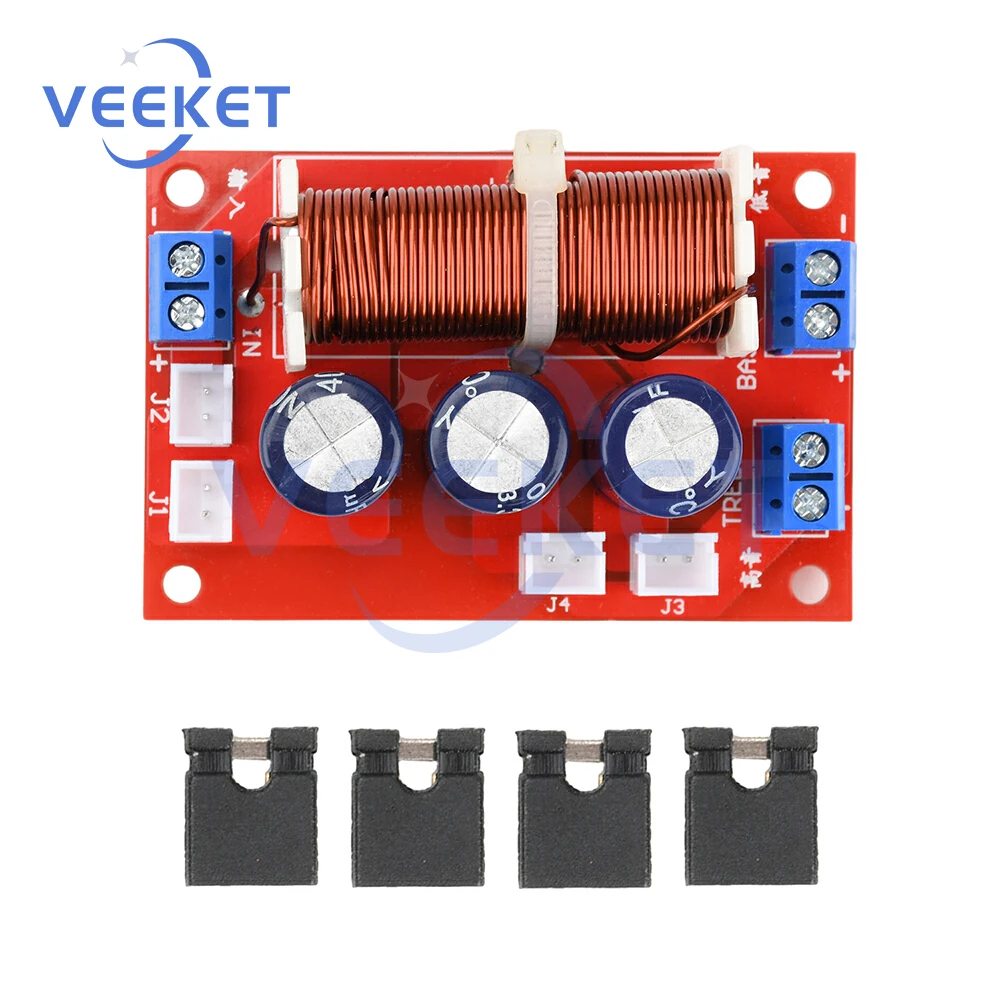 100Hz-10KHz 400W 2 Way Crossover Filters Module HiFi Speaker Modification Upgrade Board Adjustable Frequency