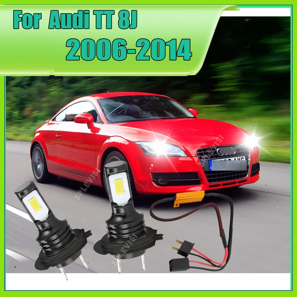 

LED Headlight Canbus 6000K Car Bulb Mini Lamp Plug&play Anti Flicker For Audi TT 8J 2006 2007 2008 2009 2010 2011 2012 2013 2014