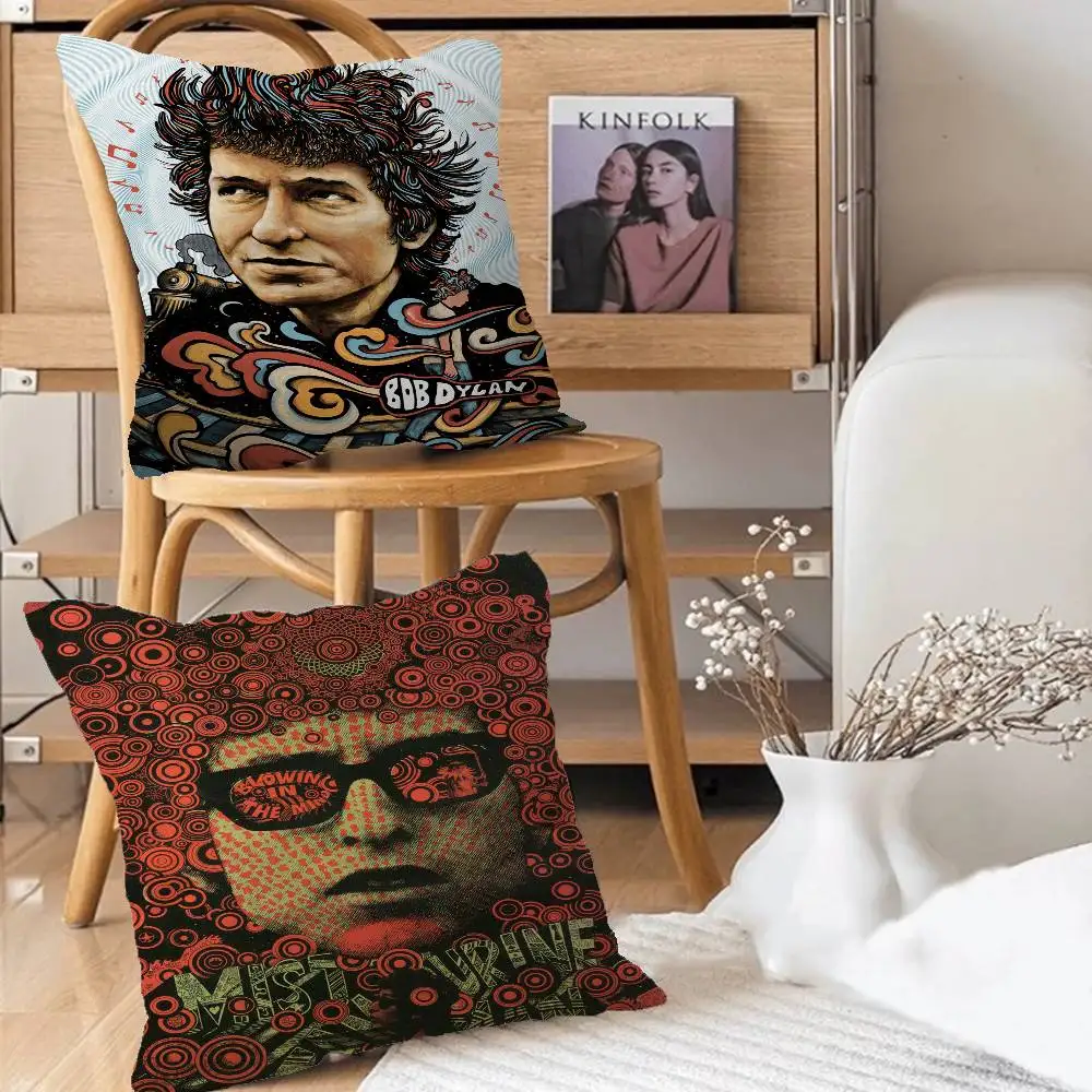 المغني B-Bob ديلان مغني الراب مكتب وسادة المخدة غطاء وسادة السيارة 45X45CM قطني المخدة أريكة غطاء وسادة #2