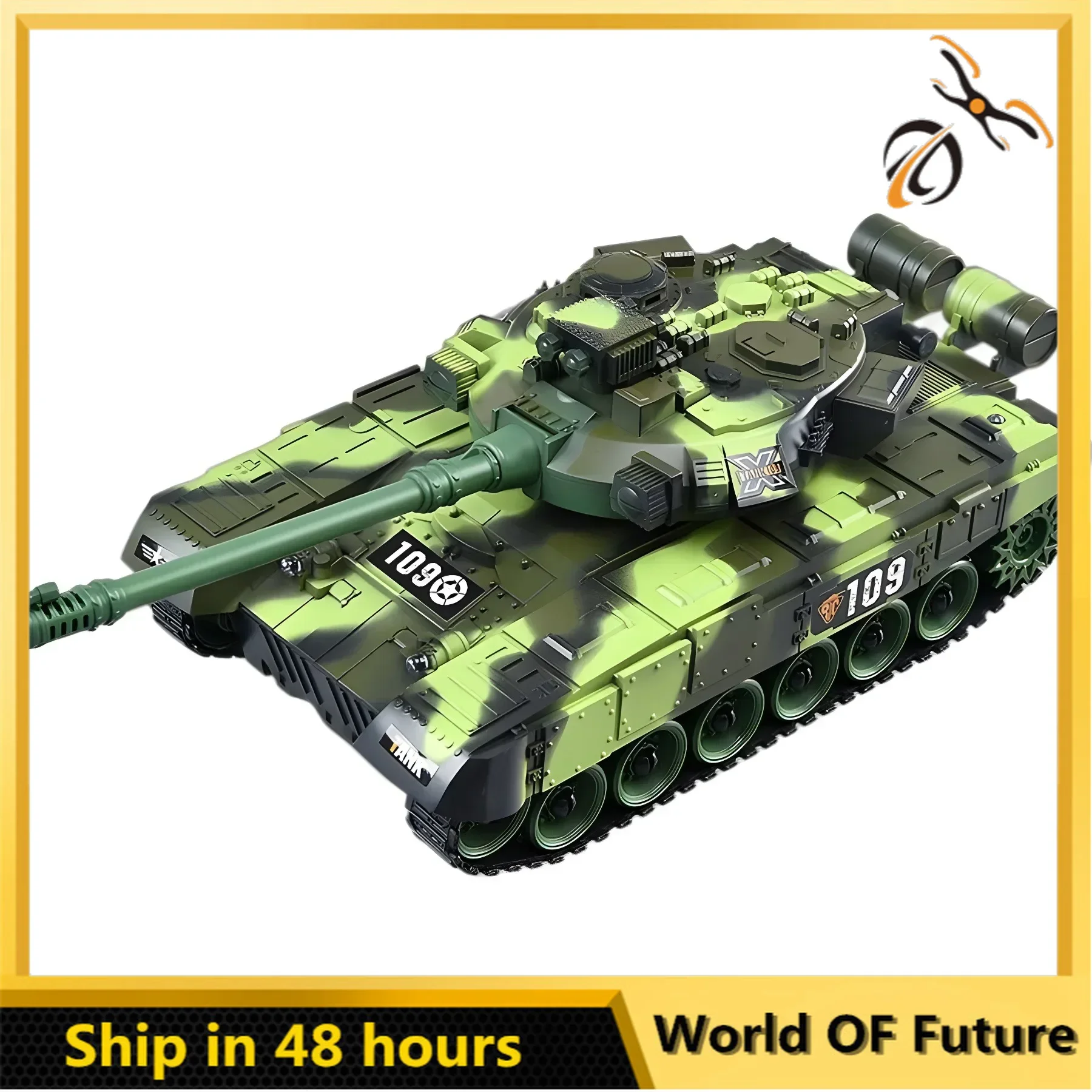 RC Tank Military War Battle United States M1 Leopard 2 Remote Control Toy Car Tactical Model Electronic Toys for Boys Children