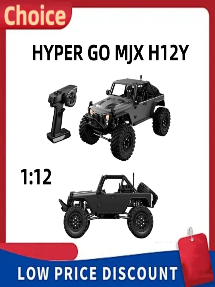 Local+ HYPER GO MJX H12Y 1:12 Ciężarówka RC Zabawki RC 2.4G 4WD Bezszczotkowy Wysokowydajny Profesjonalny Samochód RC Terenowy 4x4 Zdalnie Sterowany Pojazd RC Samochody RC Dla Dorosłych — 2