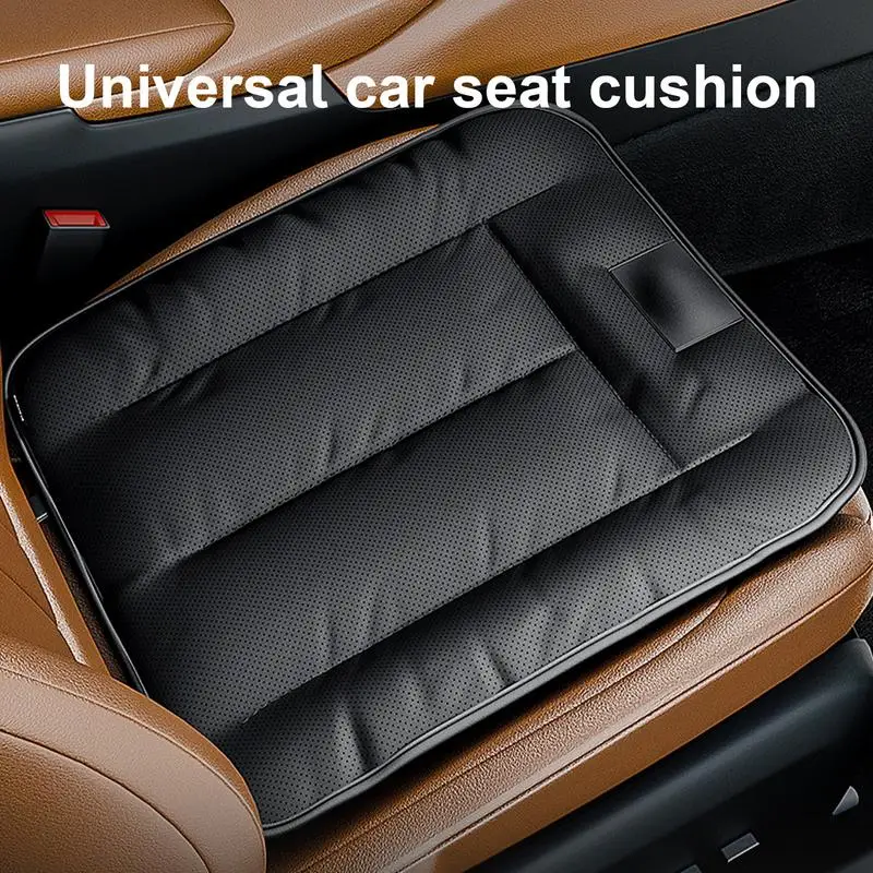 

Universal Car Seat Cushion Lumbar Integrated Seat Summer Cooling Pad Leather Support Breathable Memory Cushion for Cars Trucks