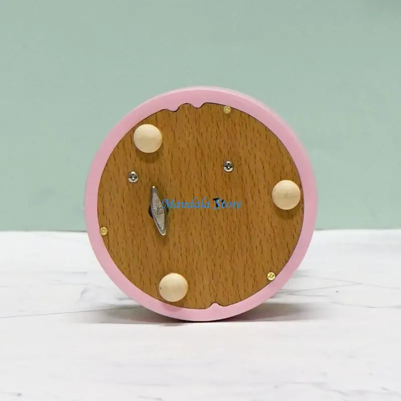 

U2JC Handmade Pink Girl Music Box With Clear Melodies Durability Base For Borthday