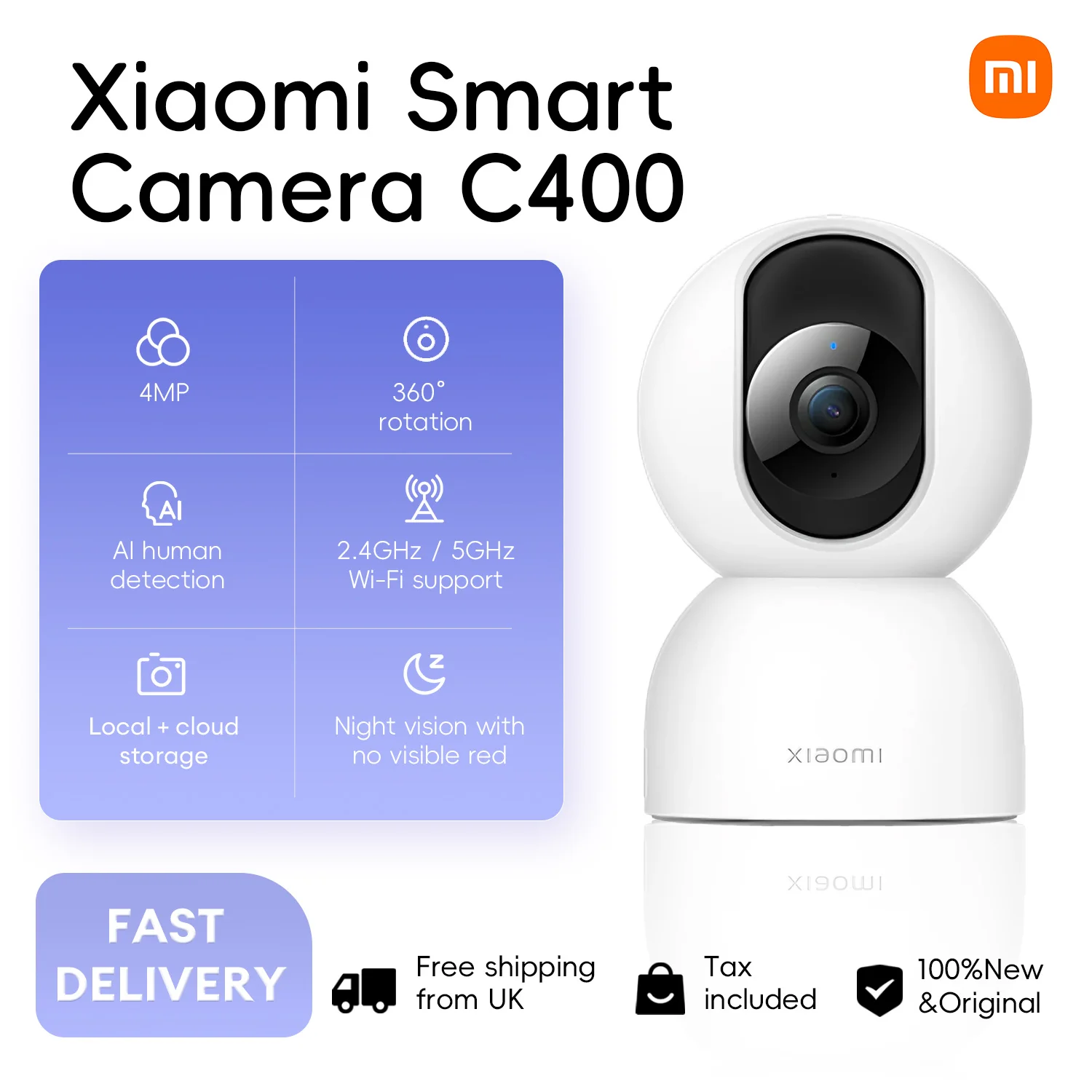 Xiaomi Smart 2.5K Baby Monitor AI Security Camera