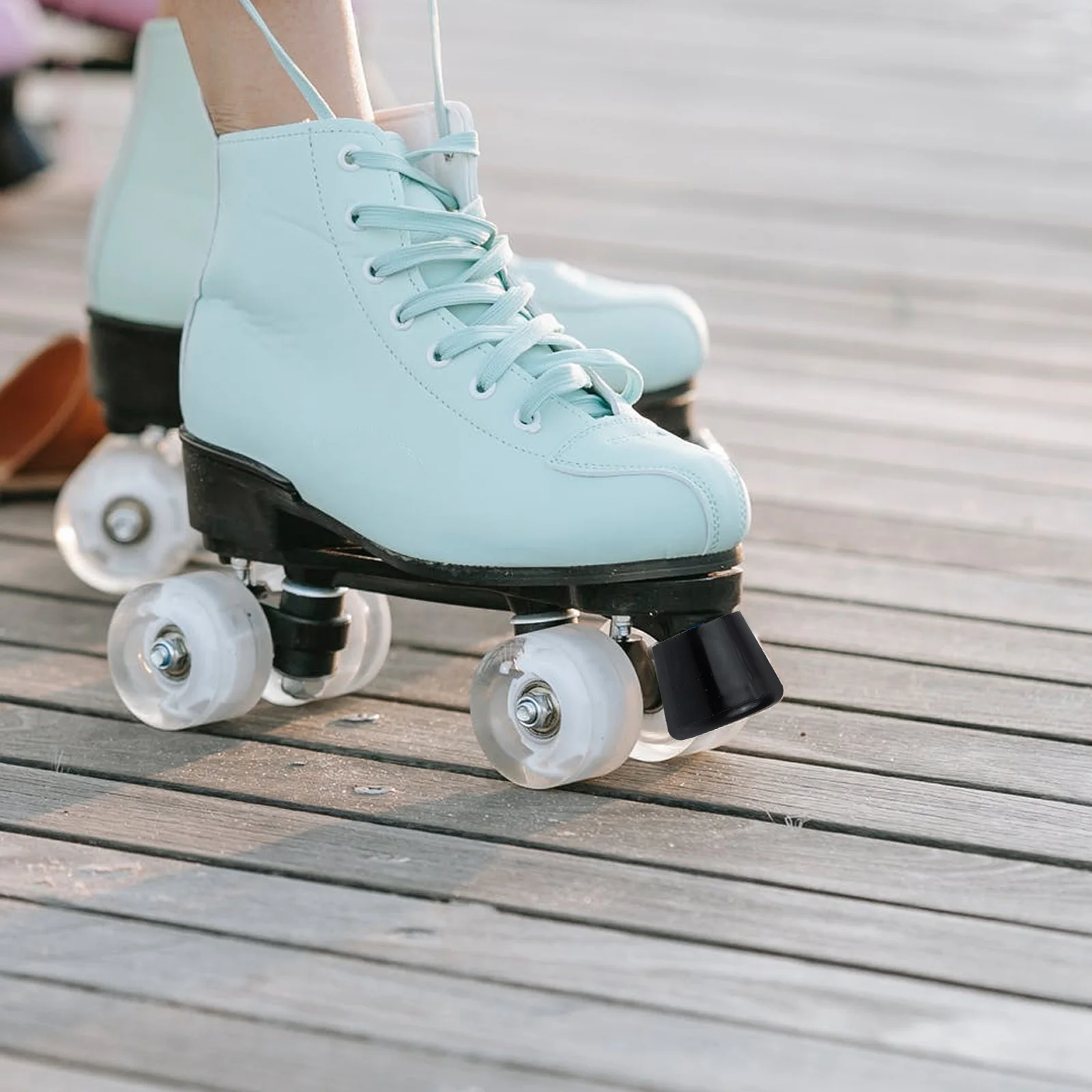 

1 set 1 Set Replaceable Skates Toe Stops Double Row Roller Skates Brakes Wear-Resistant Stoppers For Safe Skating Skate Brake