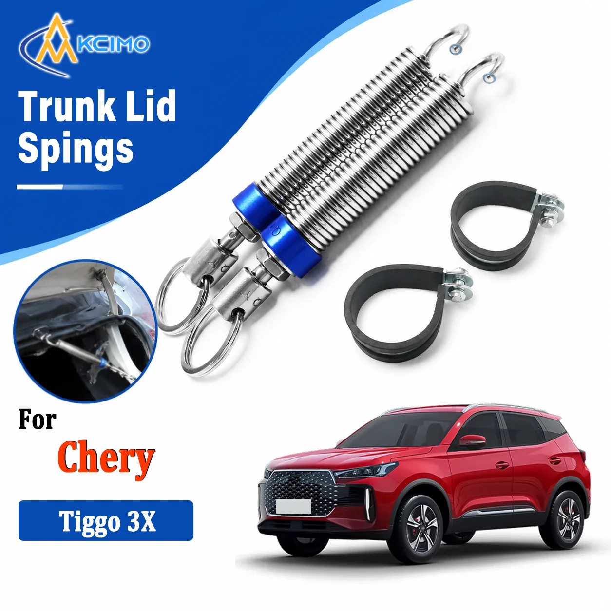 For Chery Tiggo 3X Premium Adjustable Car Trunk Boot Lid Auto‑Lift Spring High‑Carbon Alloy Steel Trunk Lid Opening Assist
