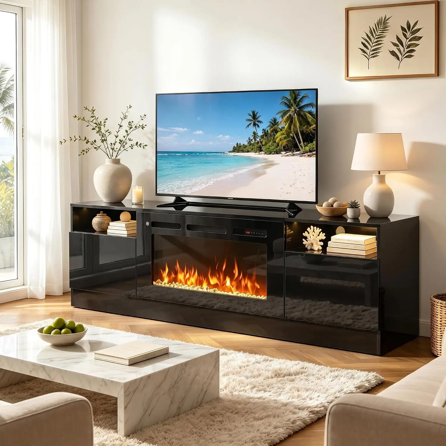 Fireplace TV Stand 36