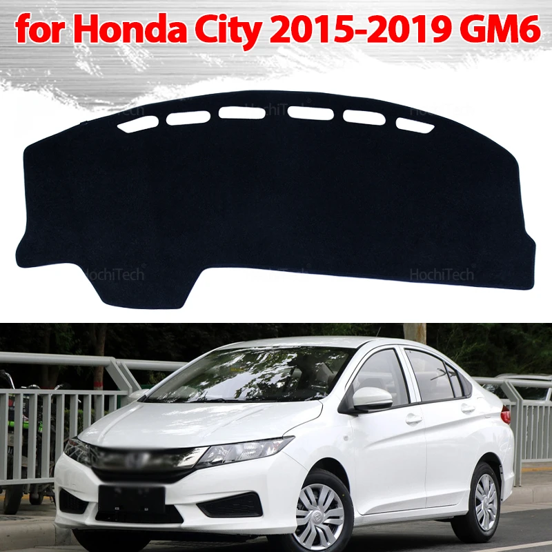 Para honda city 2015 2016 2017 2018 2019 gm6 painel capa painel tapete almofada pára-sol almofada viseira do carro acessórios