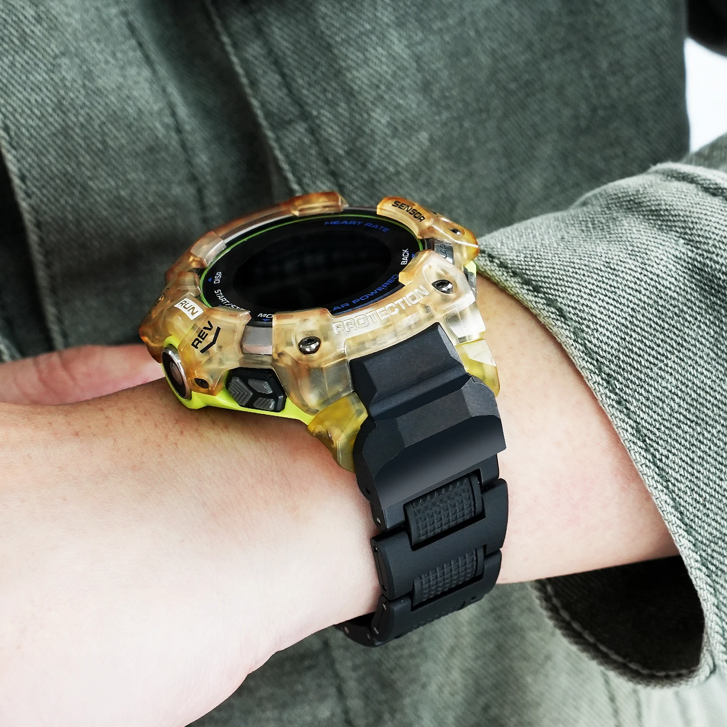 Lightweight Plastic-Steel Replacement Strap for Outdoor Sports  for Casio Catman Series 3475 and GBD-H1000 Series view 2
