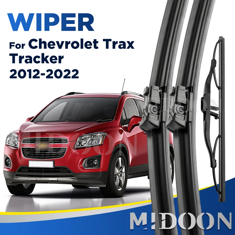 

MIDOON Wiper For Chevrolet Trax Tracker 2012-2022 2013 2014 Wiper Front & Rear Wiper Blades Windscreen Brushes 26"+14"+10"