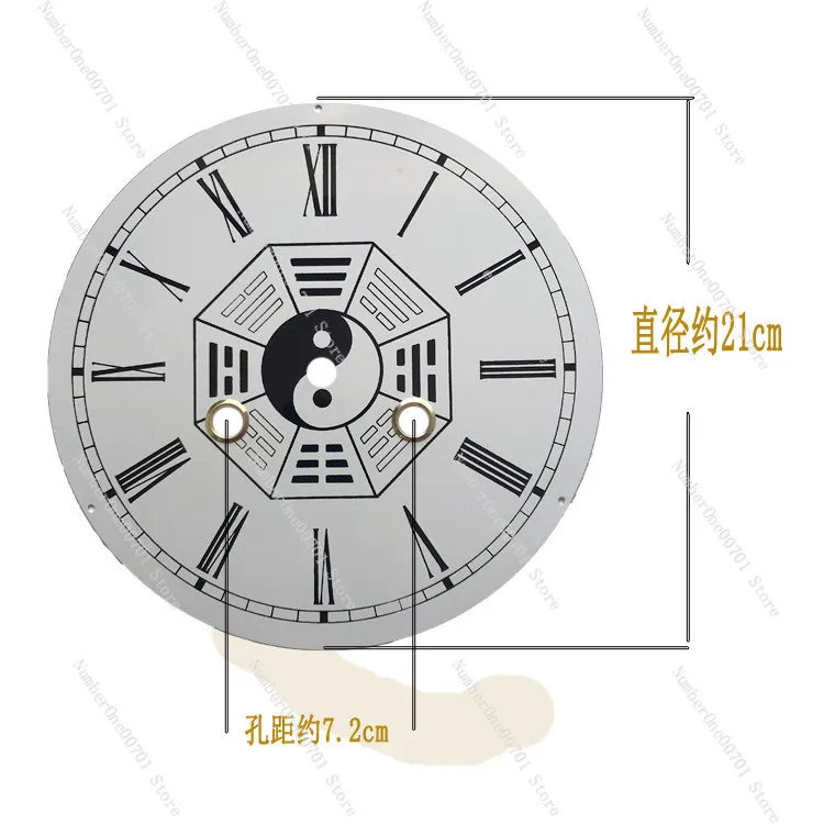 Vintage 31 Days Mechanical Clock Metal Dial Table Wall Clock Manual Winding Universal Metal Replacement Accessories