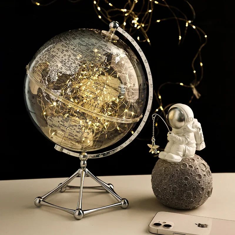 

Creative Transparent Globe Ornaments Light Luxury Home Living Room TV Cabinet Wine Cabinet Decoration