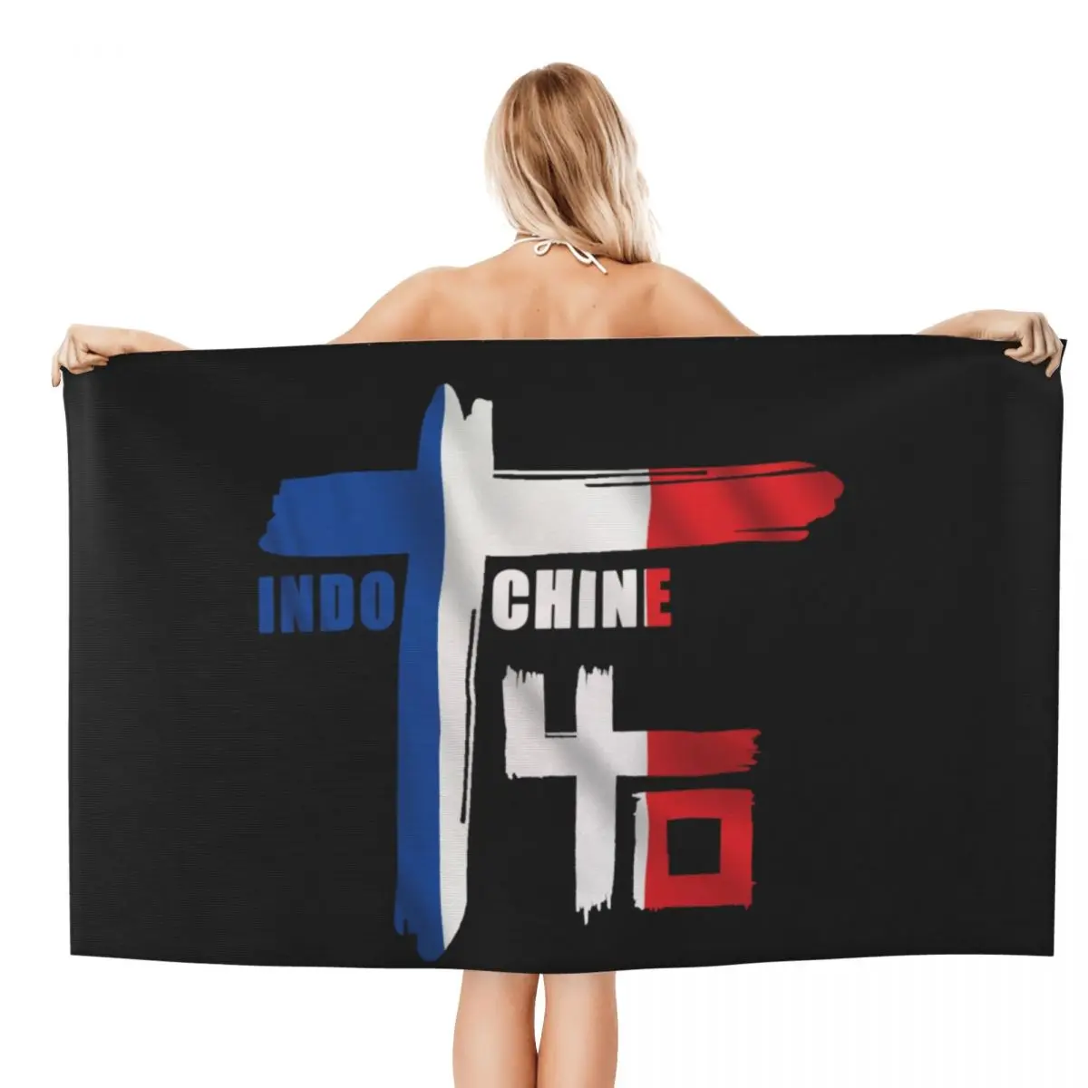 Custom Pop Rock Quick Drying Microfiber Bath Beach Towel Absorbent Indochine Pool Bathroom Towels