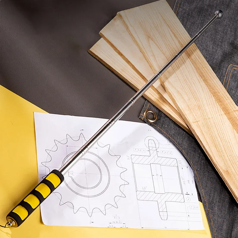 1 قطعة 98/115/160 سنتيمتر متعددة الوظائف تلسكوبي الدفاع عن النفس المطارق فارغة طبل المطرقة غرفة اختبار قضيب غرفة التفتيش أدوات اختبار Metel