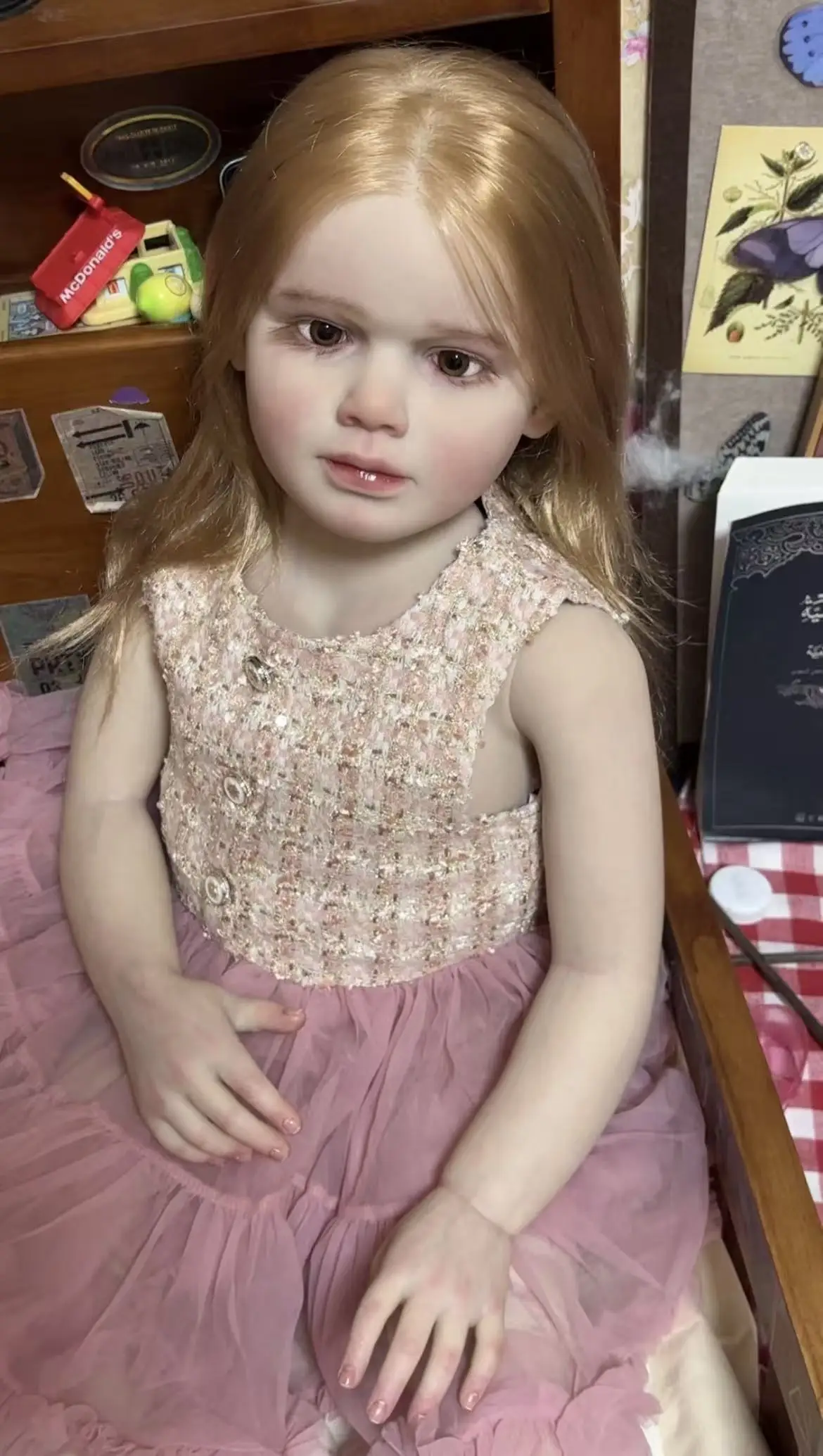 43inches Reborn Doll High Quality Pure Hand-draw Details Painted Finished Huge Girl 115cm Tall