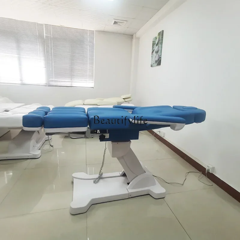 06 الكهربائية رفع سرير التجميل مسمار الفن تمرغ القدم سبليت الساق متعددة الوظائف المهنية باديكير كرسي