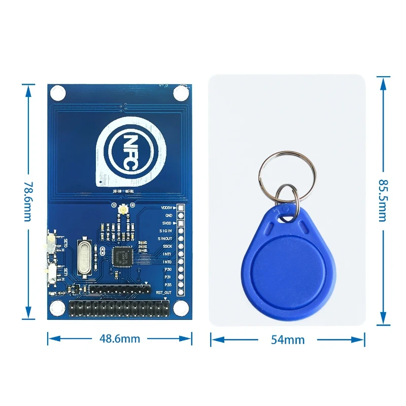 1pcs/lot 13.56MHz PN532 NFC Reader/Writer Module Compatible with Raspberry Pi Boards