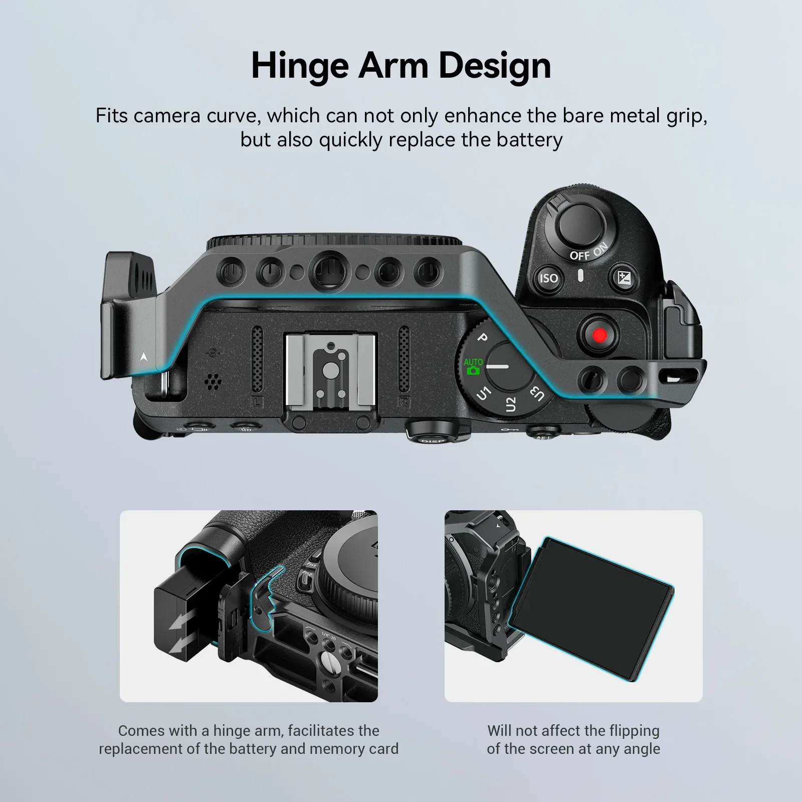 SmallRig Cage for Nikon Z 30 All-in-one with Cold Shoe Cage with Arca Quick Release Plate for Microphone LED Light Vlogging 3858