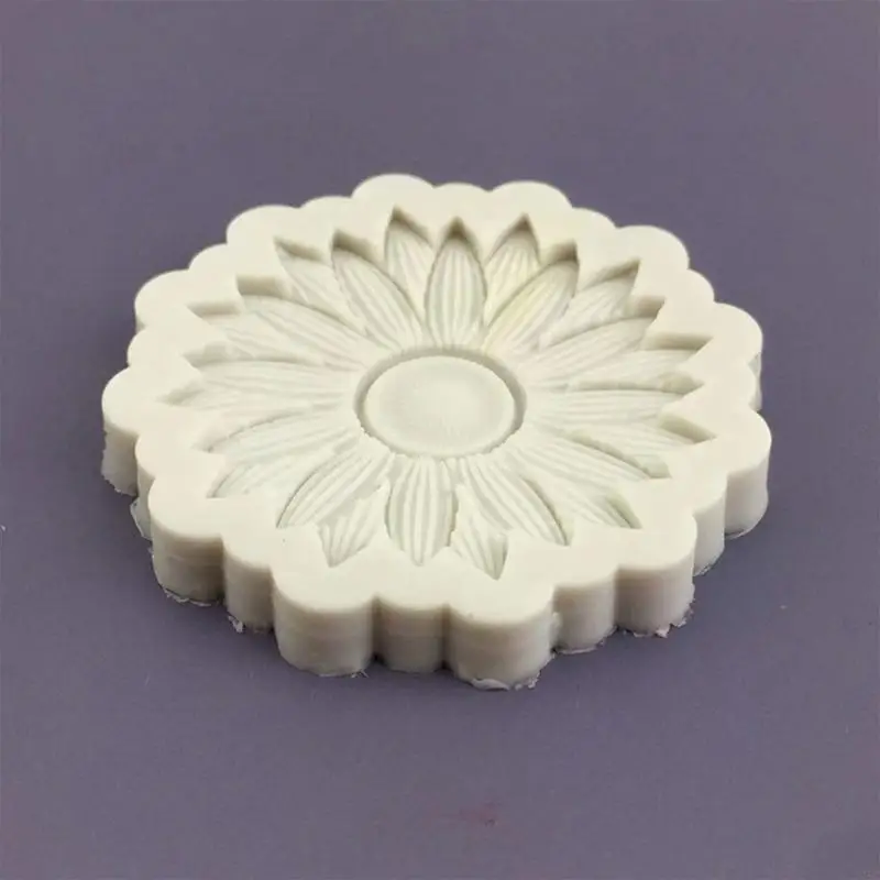 U75c Stampa candele Aromaterapia stampi sapone fatti a mano Materiale silicone a forma girasole