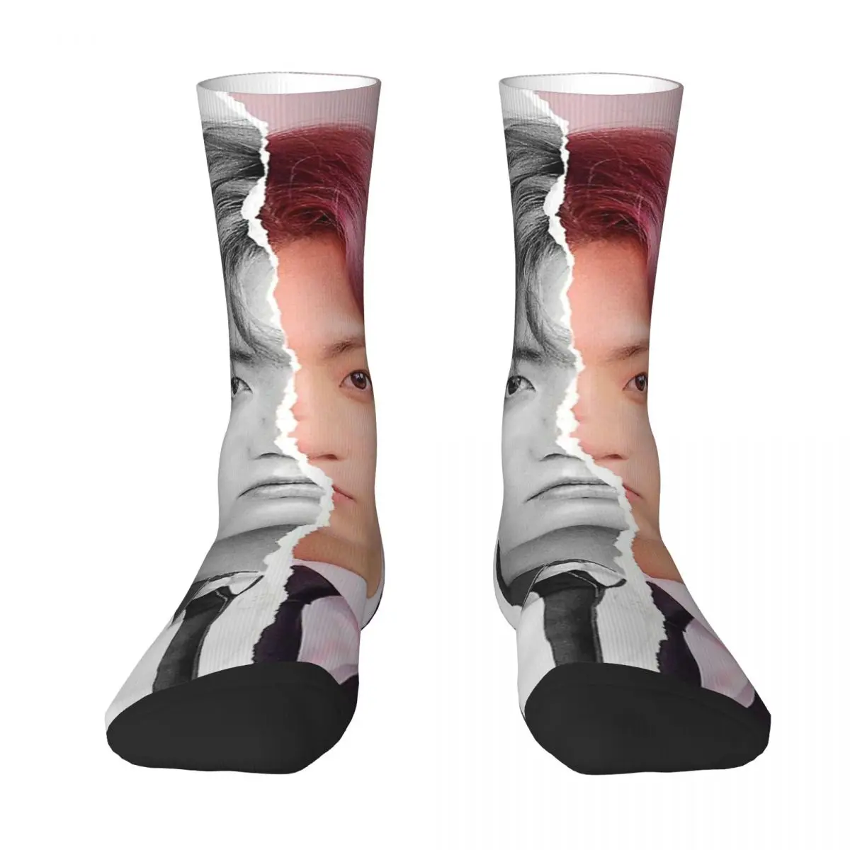 Jungkook Socks Harajuku Super Soft Stockings All Season Long Socks Accessories for Unisex Birthday Present