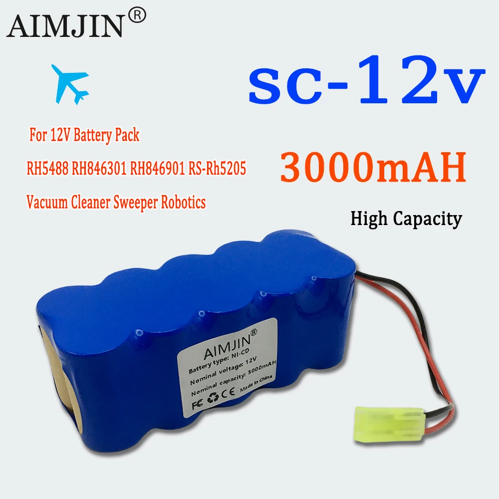 

12V SC 3000mAh 100% large capacity battery pack suitable for sweeping robot vacuum cleaner