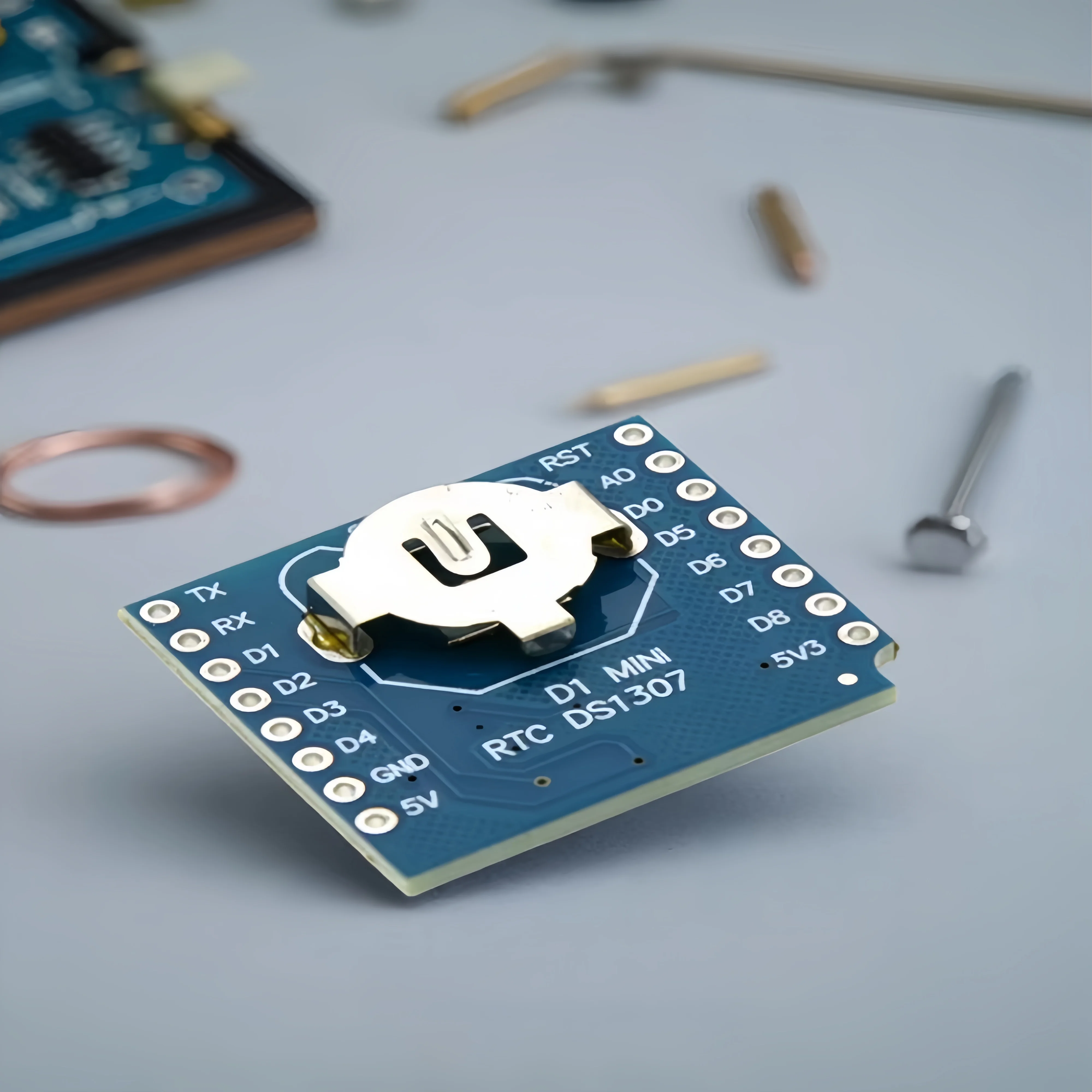 DS1307 RTC Real Time Clock Data Logging Shield with Micro SD Slot For Wemos D1 Mini ESP8266