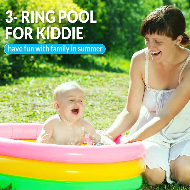 Aufblasbares Kinder-Schwimmbecken für Zuhause, Familienbecken, verdicktes Kunststoff-Babybecken, Ozean-Ballbecken