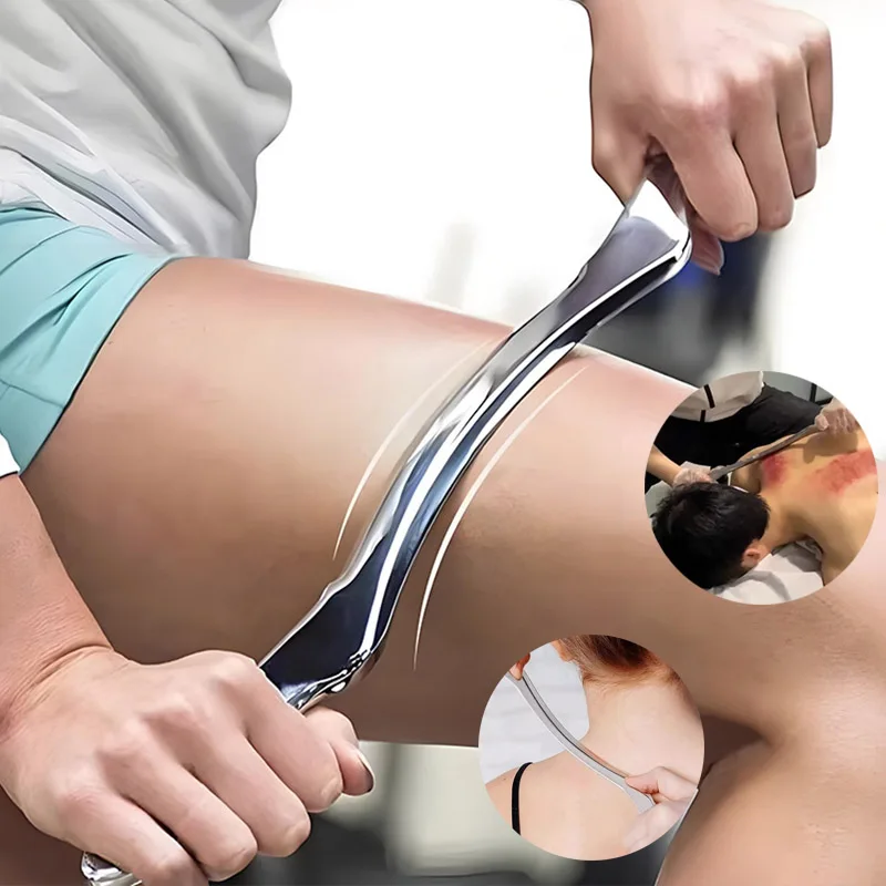 

Скребковый массаж Гуа Ша для больших мышц, инструмент из нержавеющей стали для мягких тканей, устройство для выпуска глубоких тканей, миофасциальные массажеры