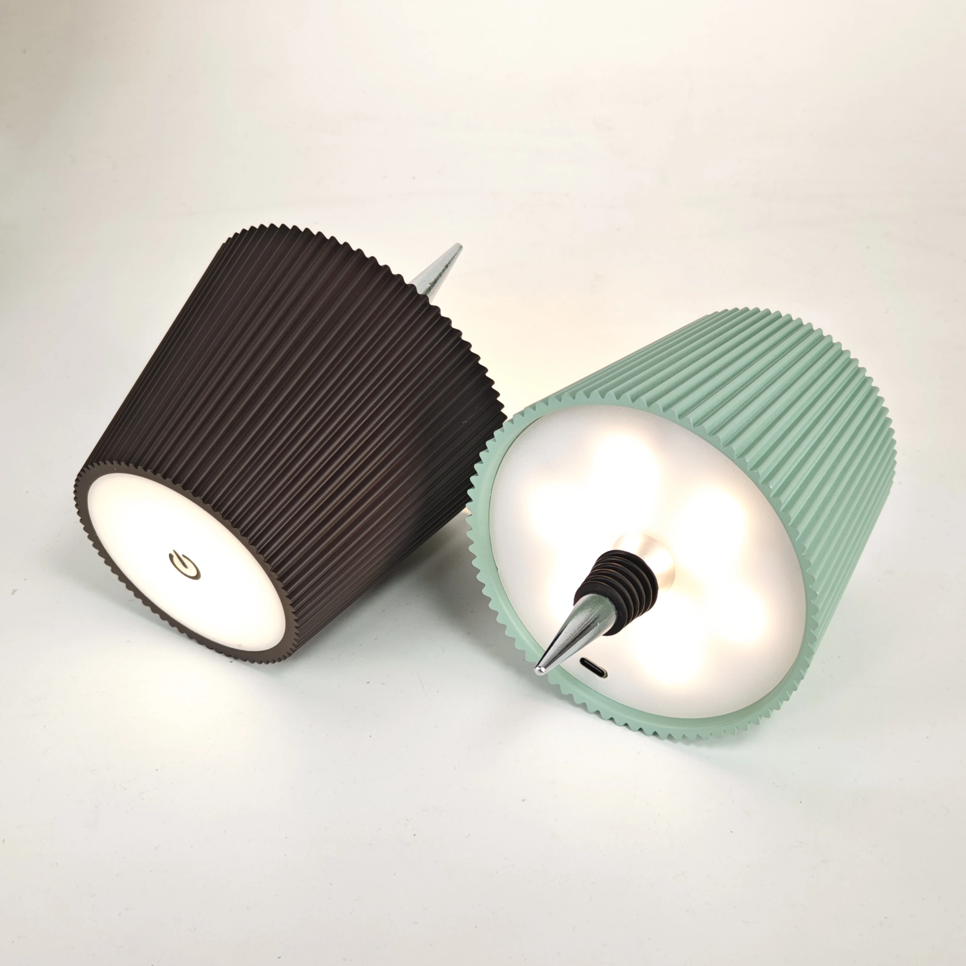 1pc,Wireless Wine Bottle Lamp Head, Portable Touch LED Bottle Lamp with 3 Modes Dimmable Light, USB Rechargeable Battery Bedside