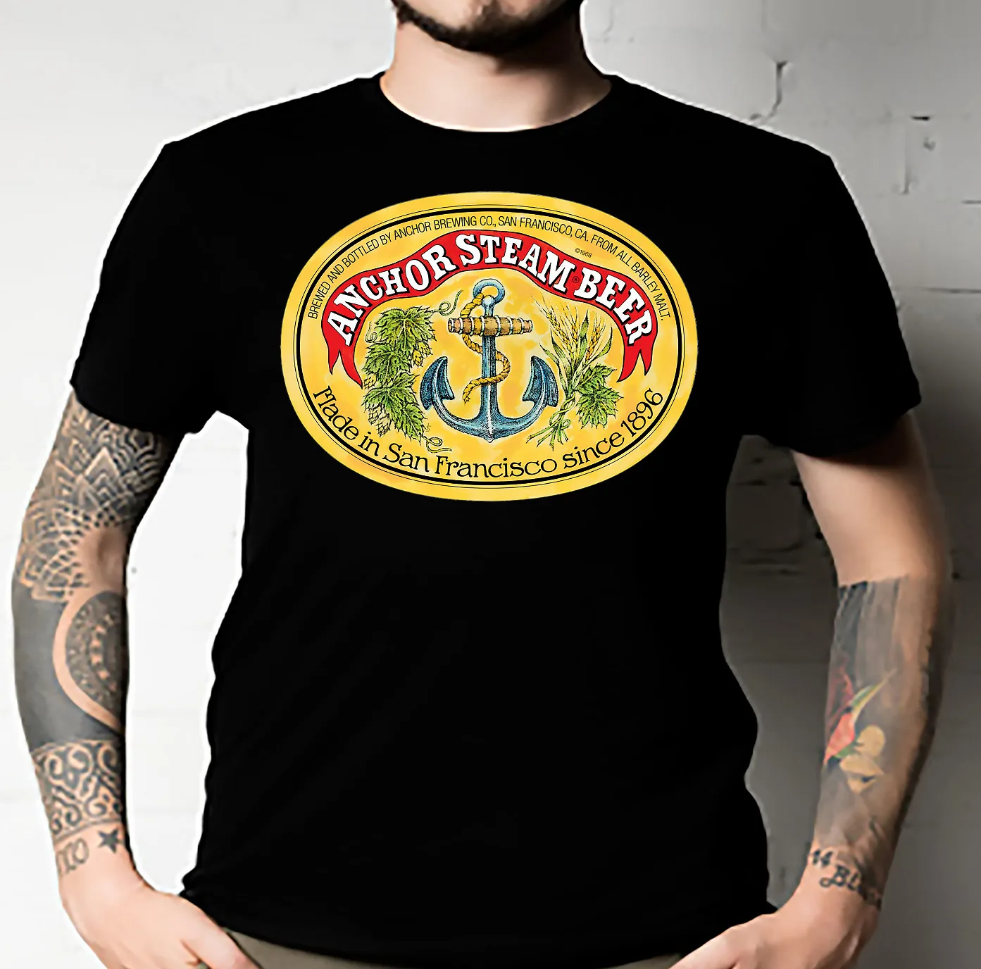 Anchor Steam Beer Essential T Shirt 1896 ALL SIZE