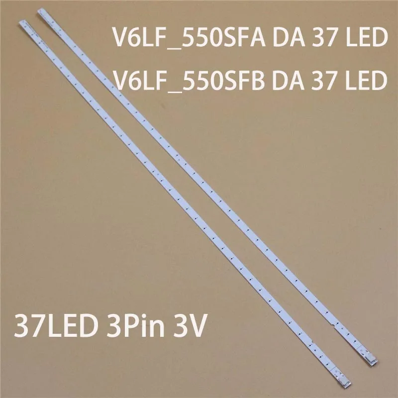 Kits TV's LED Lanes Bars V6LF_550SFA(B) DA 37 LED Backlight Strips Louvre 55 160714-R Louvre 55 160714-L BN96-9732A BN96-9733A