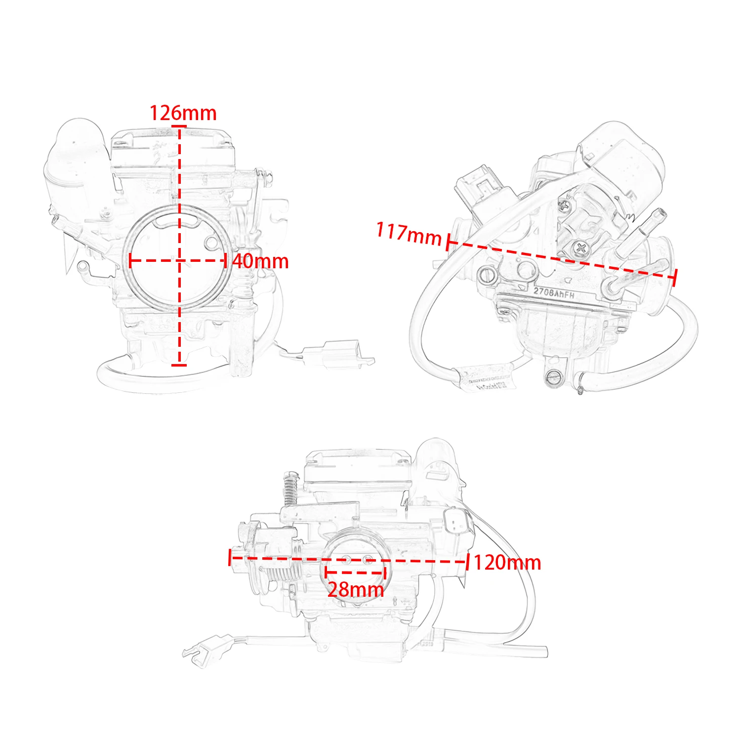 Motorcycle parts Carburetor Fuel accessories moto Carburetor For Vespa Piaggio LX 150 4T 2V 4T NOABS Sport E3 CM156011