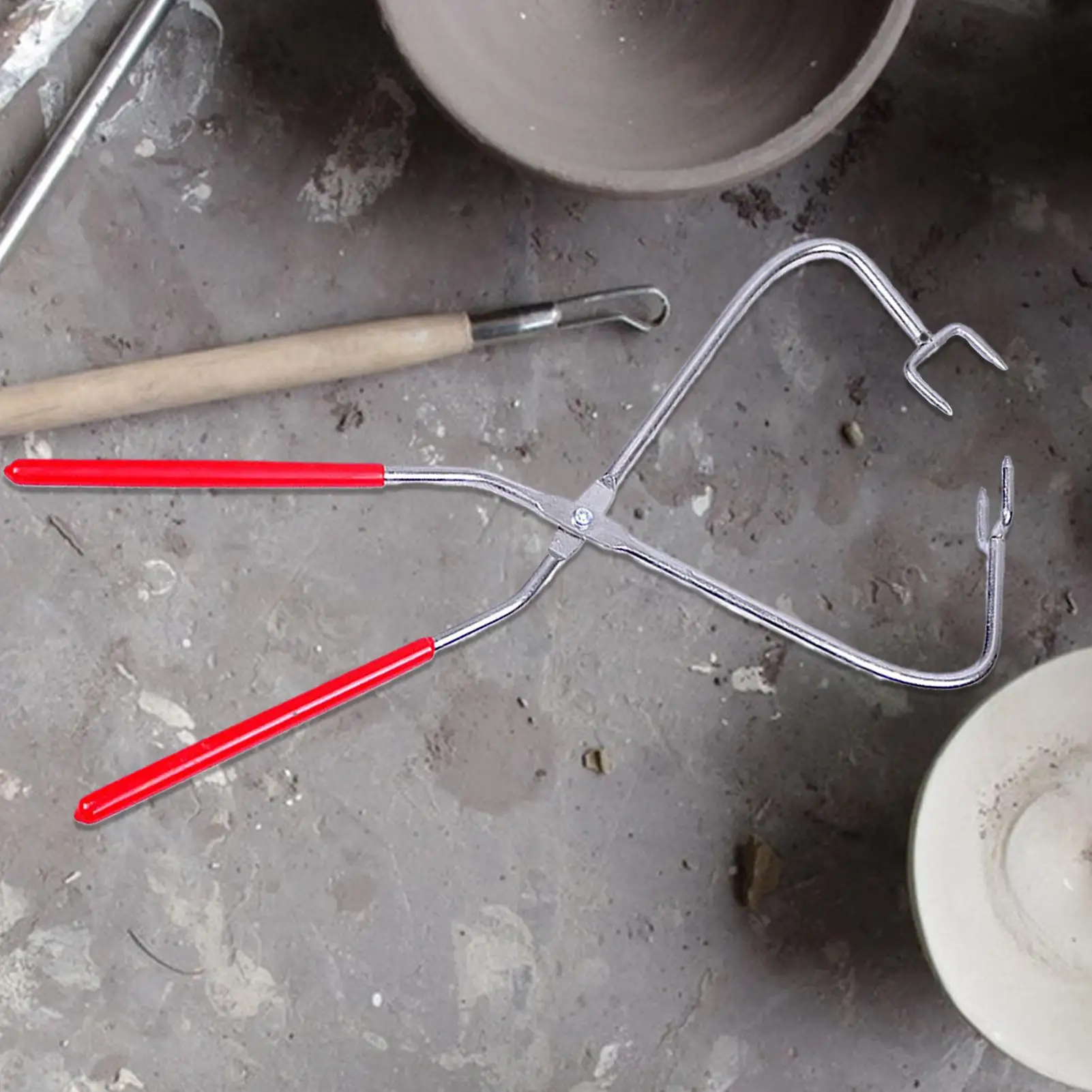 

Pottery Dipping Tongs Ceramics Tool Stainless Steel Glazing Tools Pliers Arts Supplies For Modeling Sculpturing Workplace Craft