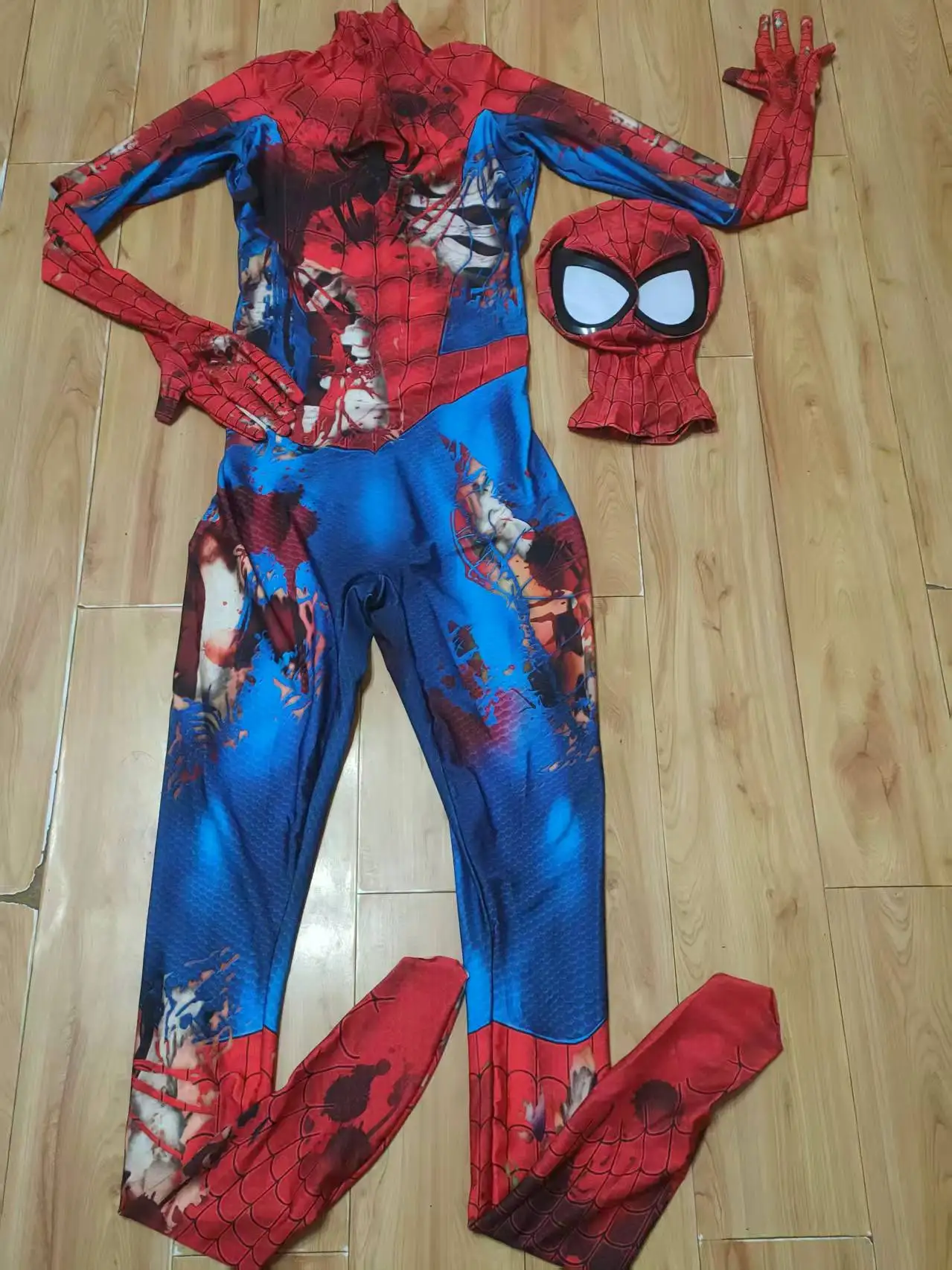 Amazing Zombie SM Cosplay for Halloween Costume Superhero BUG Man 3D Printed Zentai Bodysuit Zombie Spidey Cosplay Adult - view 5