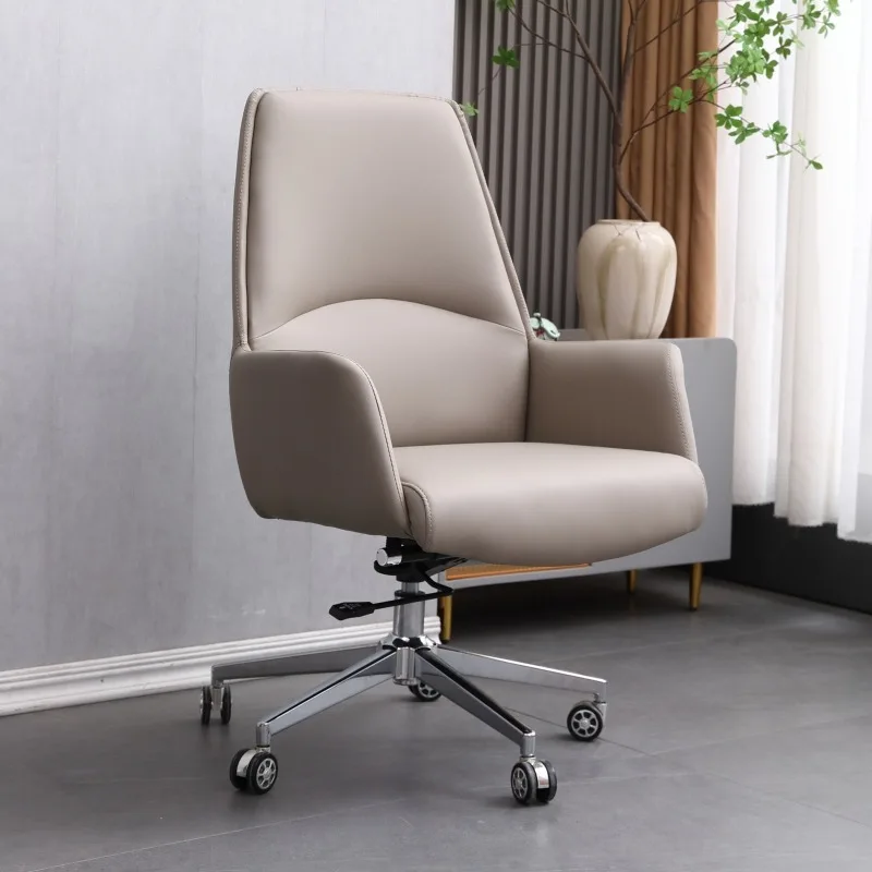 

Desk Throne Office Chair Swivel Modern Ergonomic Modern Office Chair Computer Comfortable Leather Silla Oficina Trendy Furniture