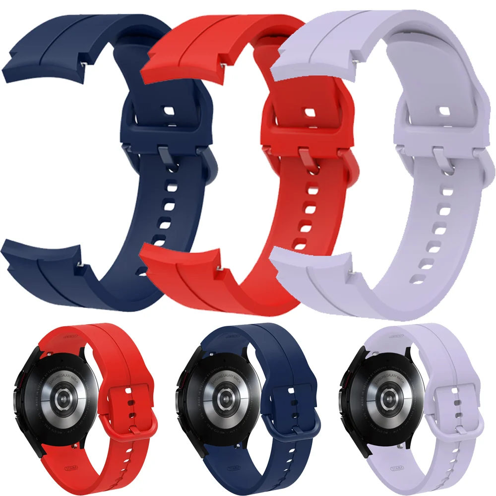 Cinturino in silicone per Samsung Galaxy Watch 5 Pro 45mm 4/5/6/7 40mm 44mm cinturino sportivo originale orologio da polso 6 4 Classic Correa
